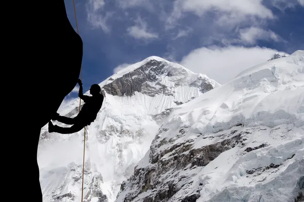 Западный хребет Эвереста — стоковое фото