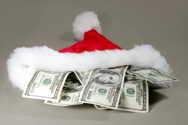 Christmas cash - present — Stock Photo, Image