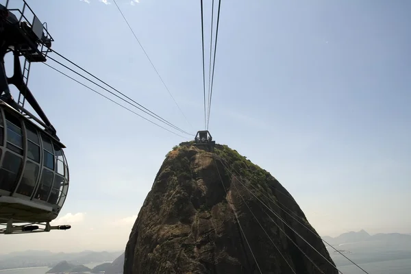 W Brazylii Sugarloaf Mountain — Zdjęcie stockowe