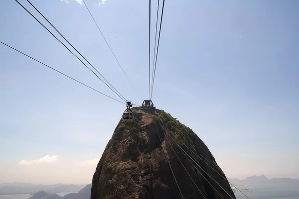 W Brazylii Sugarloaf Mountain — Zdjęcie stockowe