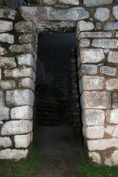 Starożytne ruiny winay wayna — Zdjęcie stockowe