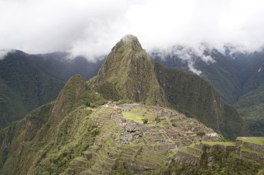 Maço Picchu 'nun antik kalıntıları, Peru