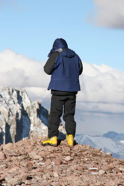 Альпийский турист — стоковое фото