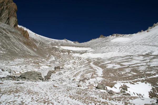 Aconcagua ascendente, Argentina — Foto Stock