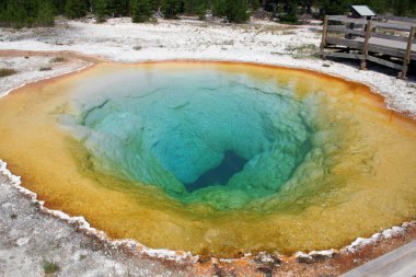 Hot Spring at Yellowstone National Park clipart