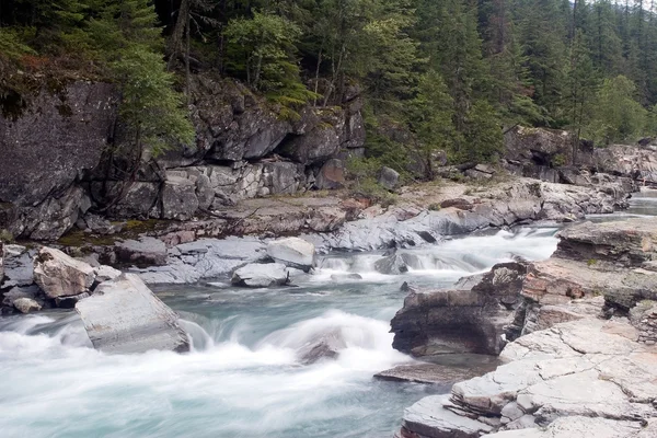 McDonald Creek i Glacier nationalpark — Stockfoto