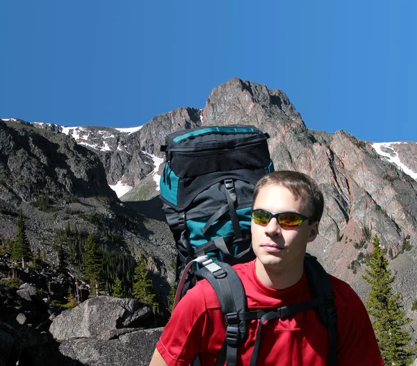 Backpacking σε το montana wildnerness — Φωτογραφία Αρχείου