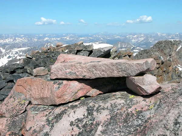 Cúpula do pico de granito, Montana — Fotografia de Stock