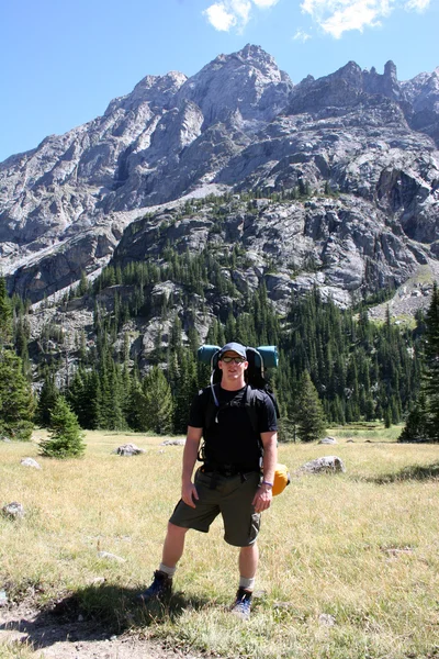 Backpacking w montana — Zdjęcie stockowe