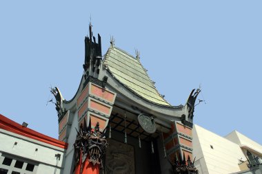 Grauman's Chinese Theatre located on Hollywood Boulevard, California clipart