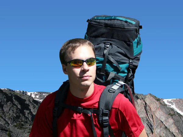 Backpacking w montana wildnerness — Zdjęcie stockowe