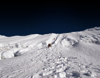 Climbing the Himalayas - Nepal clipart