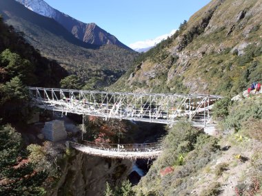 Suspension Bridge - Nepal clipart