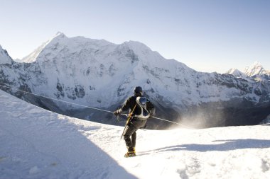 Alpine Climber - Nepal clipart