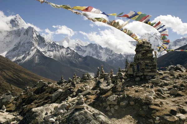 Chukpilhara památníky - Nepál — Stock fotografie