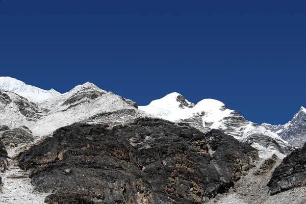 Wyspa szczyt wysokiej obozu - nepal — Zdjęcie stockowe