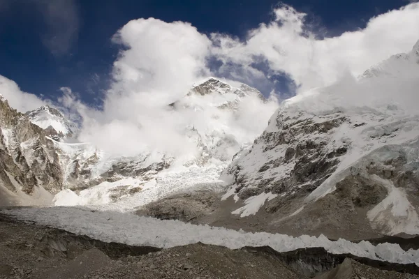 Changtse, khumbutse und Everest — Stockfoto