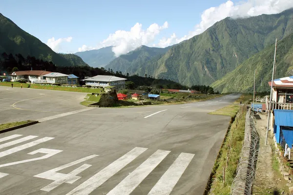 stock image Lukla Airstrip, Nepal
