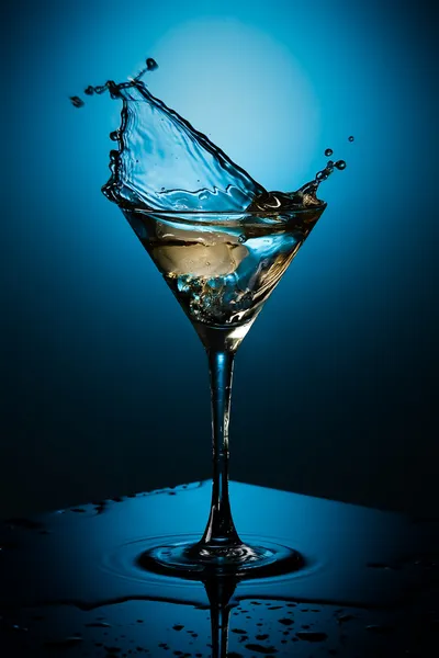 Coctail and ice plash Stock Image