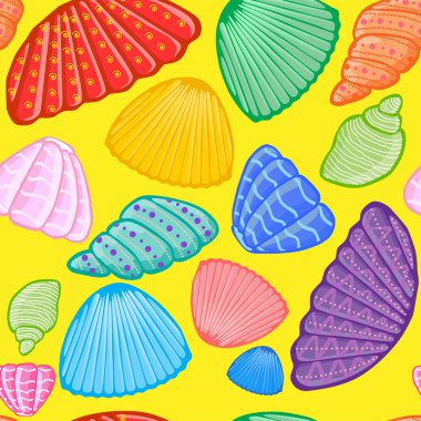 Shells pattern clipart