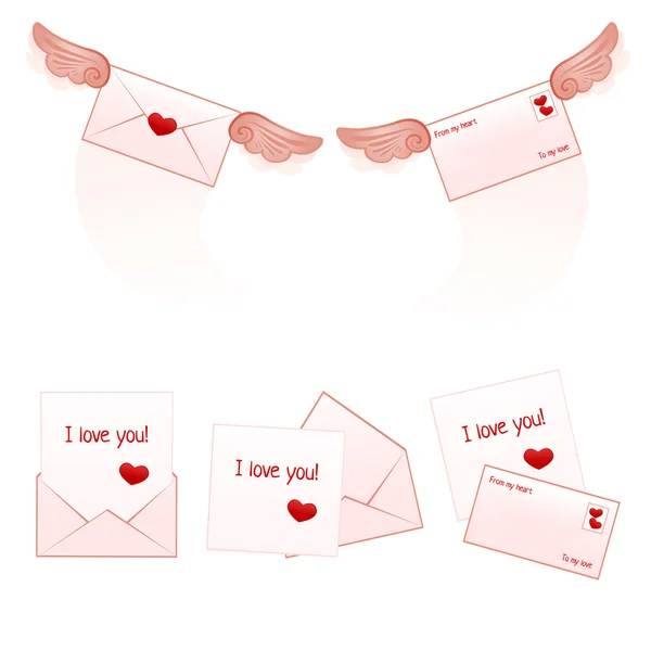 Love letters — Stock Vector