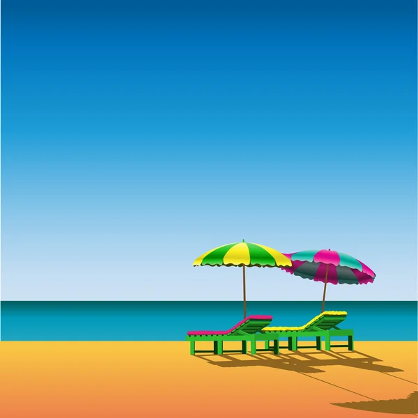 Pláž — Stockový vektor