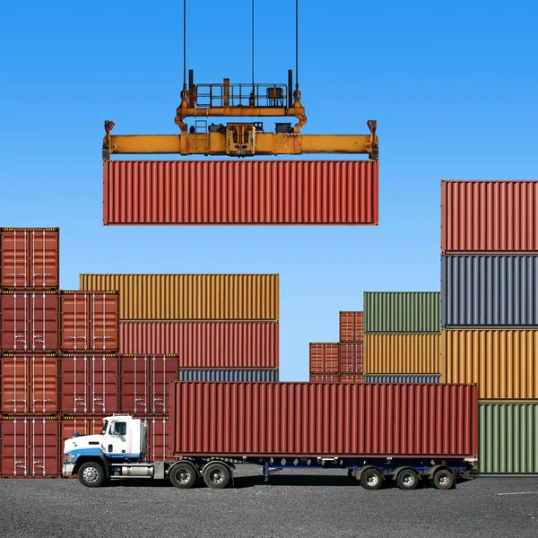 Nákladní kontejnery — Stock fotografie