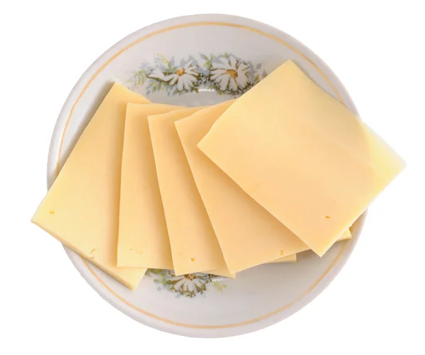 Сир на тарілці Стокове Зображення