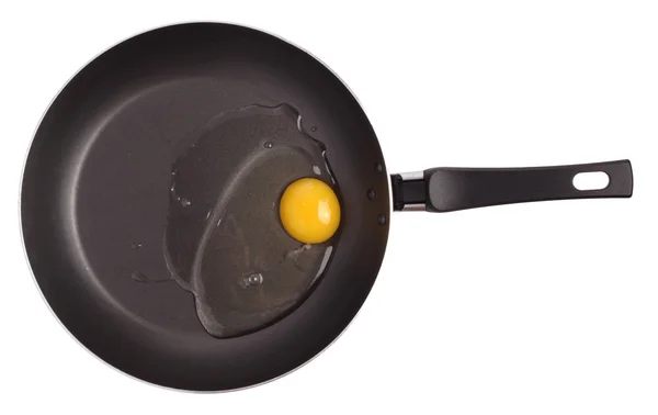 Смажена сковорода з яйцями Ліцензійні Стокові Фото