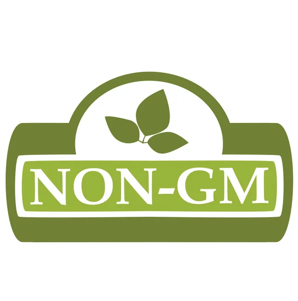 Étiquette non GM deux — Image vectorielle