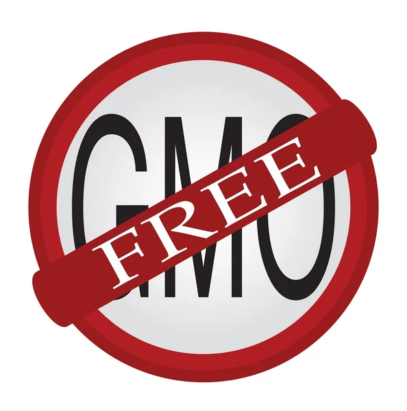 Etiket GGO gratis — Stockvector