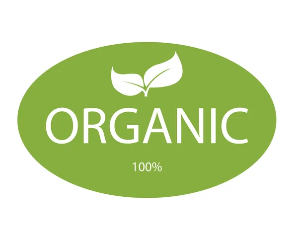 Organik etiket — Stok Vektör