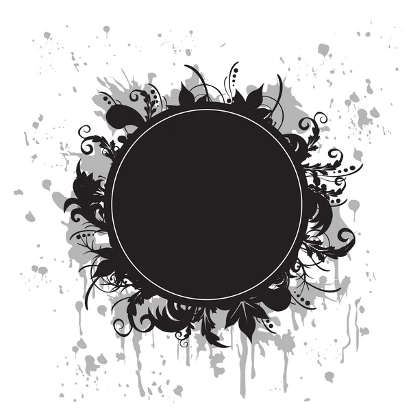 Banner grunge blanco y negro — Archivo Imágenes Vectoriales
