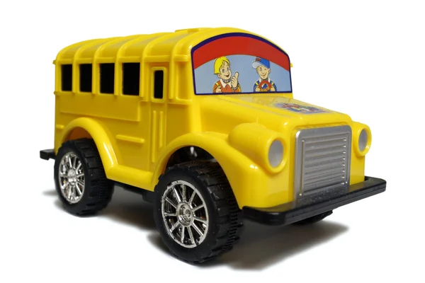 Yellow school bus toy — Stock Photo, Image