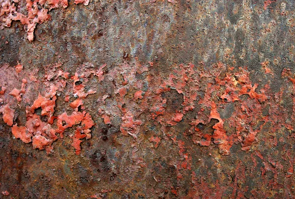 Vermelho de metal enferrujado fundo — Fotografia de Stock