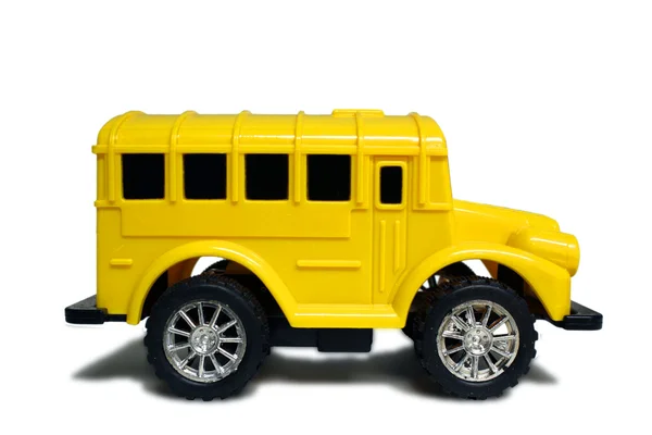 Juguete amarillo autobús escolar —  Fotos de Stock