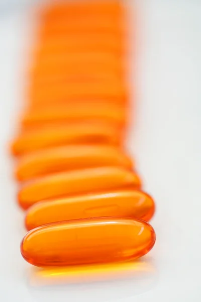 Vitamín gel čepice — Stock fotografie