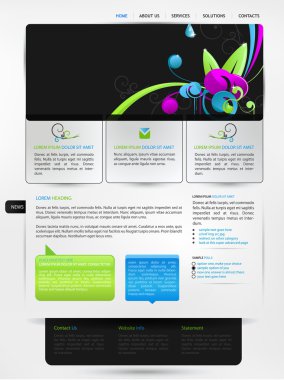 Web design vector template clipart