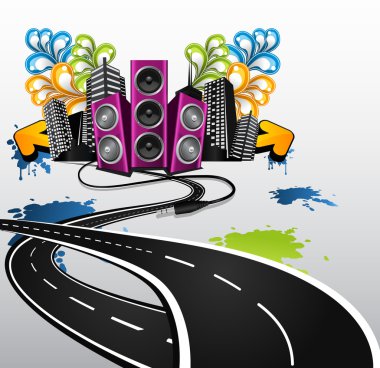 Road to the party clipart