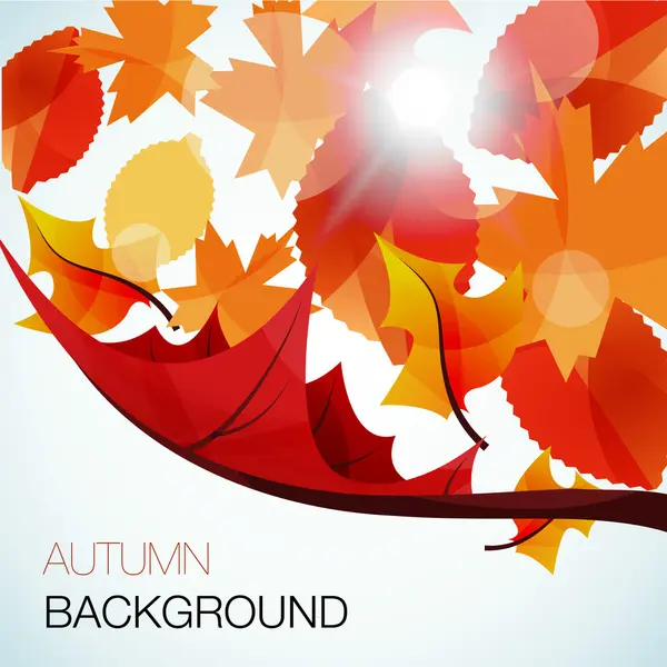 Abstract autumn vector background — Stock Vector