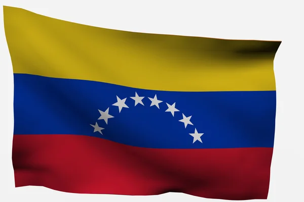 Βενεζουέλα 3d σημαία — Φωτογραφία Αρχείου