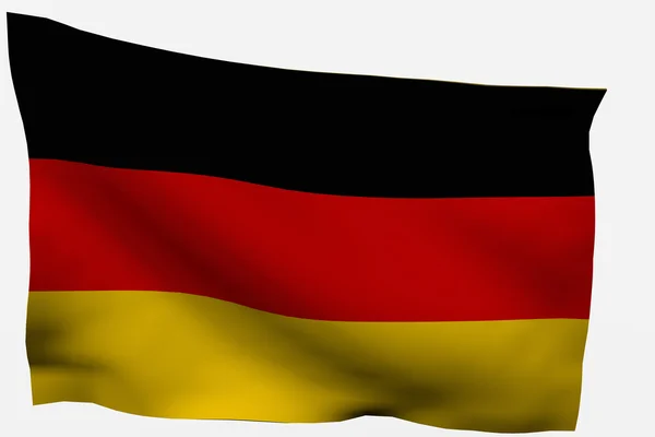 Germania bandiera 3d — Foto Stock