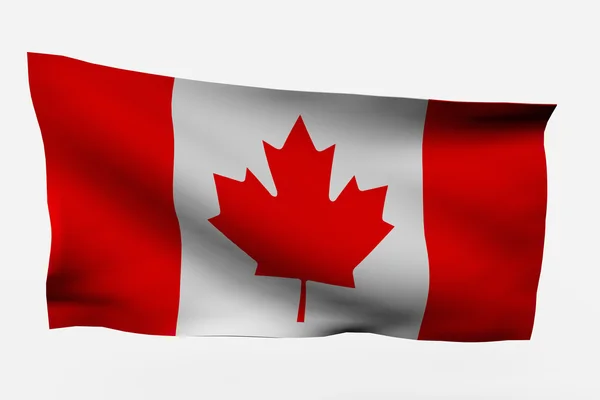 Kanada 3d bayrağı Stok Resim