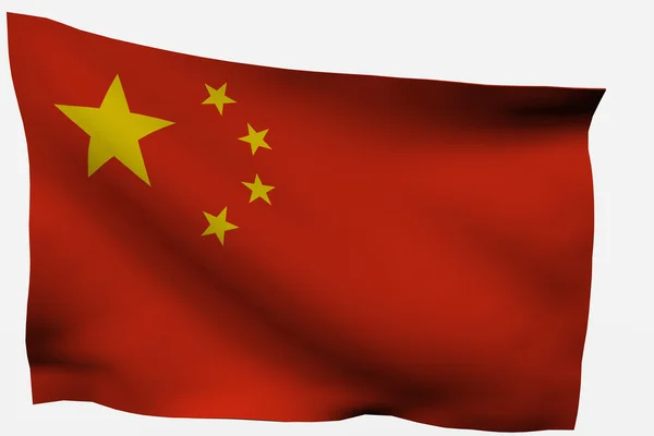 stock image Chinese 3D flag