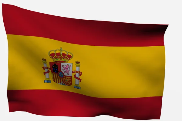 Bandera España 3d —  Fotos de Stock