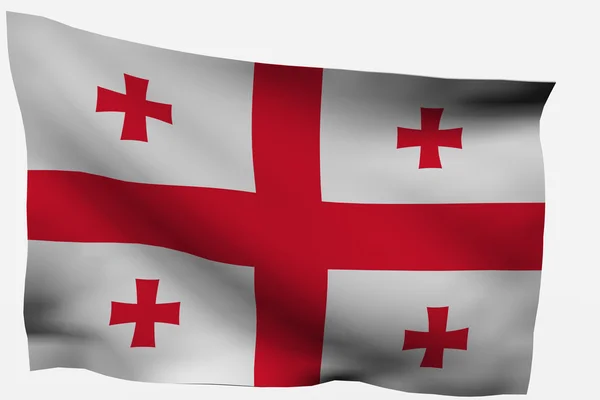 stock image Georgia 3d Flag