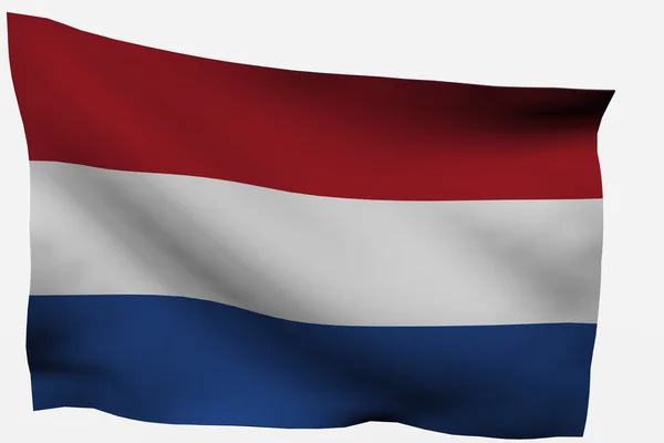 Hollandia 3d zászló — Stock Fotó