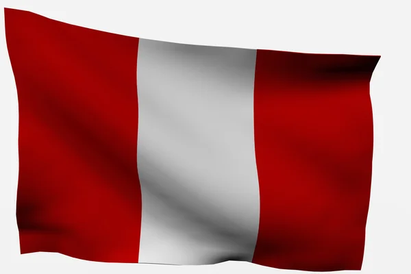 Перу 3d прапор — стокове фото