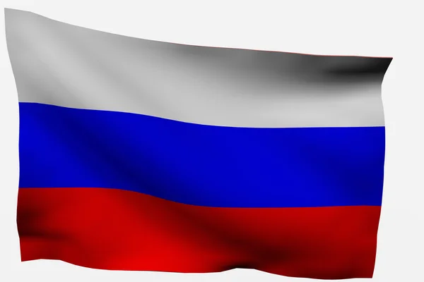 Russia 3d flag — Stock Photo, Image