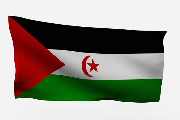 3d σημαία Σαχάρα — Φωτογραφία Αρχείου